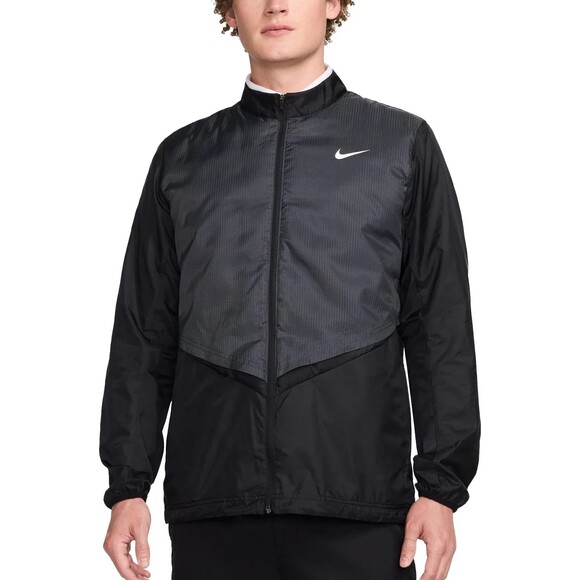 Nike Therma-FIT Repel Full-Zip Rain Black Down Jacket Mens Medium FQ0443-010 - Picture 1 of 14